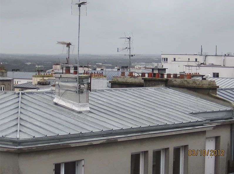 chantier de couverture en zinc à brest